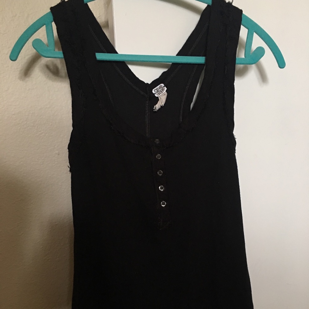 Free People // We the Free black tank